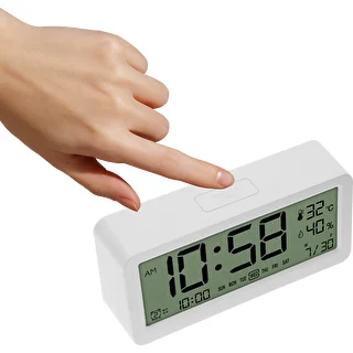 Stazione meteo elettronica Soens - bianca, con orologio e calendario – photo 3