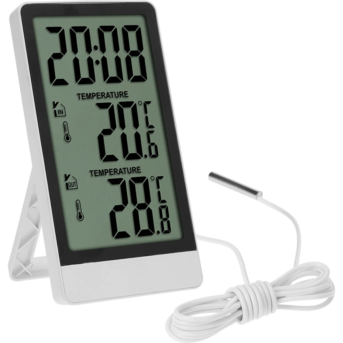 Termometro elettronico Soens – con sonda, bianco