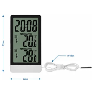 Termometro elettronico Soens – con sonda, bianco – photo 6