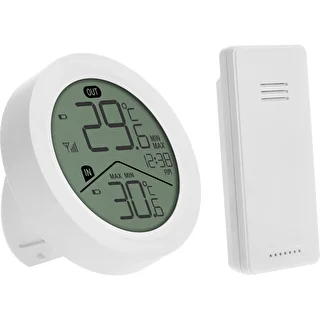 Termometro elettronico Soens - con sensore esterno, rotondo, bianco – photo 2