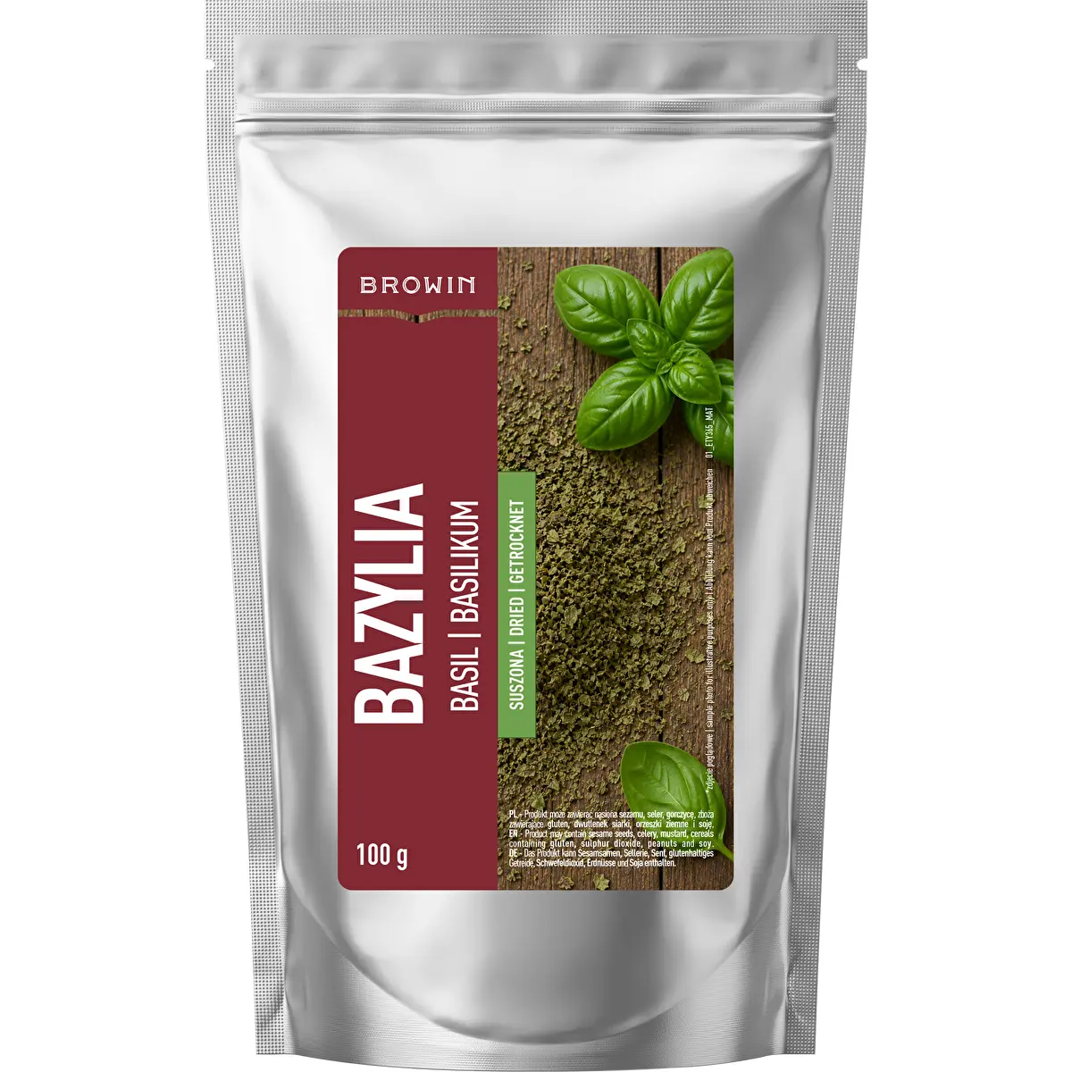 Basilico essiccato, 100 g