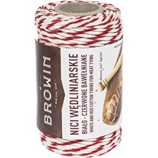 Filo da salumiere bianco-rosso in cotone (240°C) 55 m – photo 2
