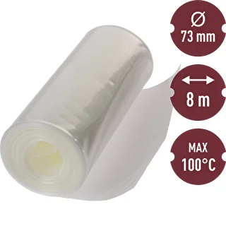 Budello poliamidico per salumi 8 m – Ø 73 mm, 100°C – photo 2