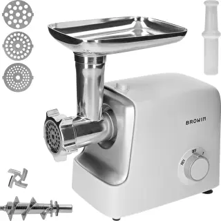 Tritacarne con sminuzzatore, passaverdure e insaccatrice per salsicce, 1500 W – photo 2
