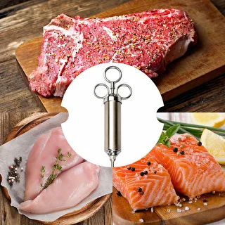 Siringa iniettore per marinature in acciaio inox 60 ml + 2 aghi – photo 10