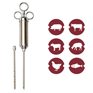 Siringa iniettore per marinature in acciaio inox 60 ml + 2 aghi – photo 9
