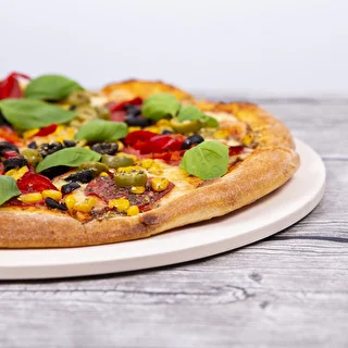 Pietra refrattaria per pizza rotonda in cordierite, diametro 33 cm – photo 19