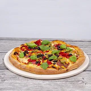 Pietra refrattaria per pizza rotonda in cordierite, diametro 33 cm – photo 18