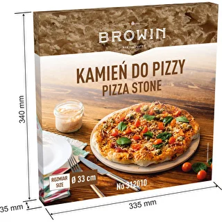 Pietra refrattaria per pizza rotonda in cordierite, diametro 33 cm – photo 8