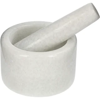 Mortaio da cucina in marmo, bianco, Ø 10 cm