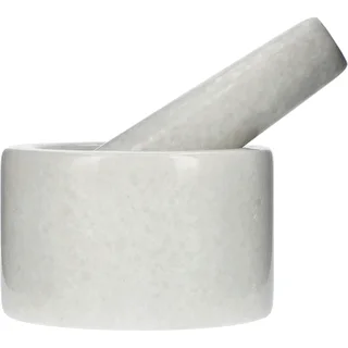 Mortaio da cucina in marmo, bianco, Ø 10 cm – photo 3