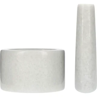 Mortaio da cucina in marmo, bianco, Ø 10 cm – photo 4