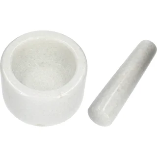 Mortaio da cucina in marmo, bianco, Ø 10 cm – photo 6