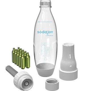 Gasatore per acqua e bevande + 10 cartucce CO2 – photo 4