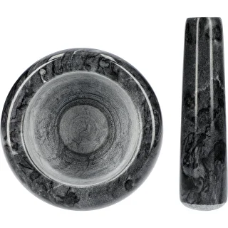 Mortaio da cucina in marmo, nero, Ø 10,5 cm – photo 5