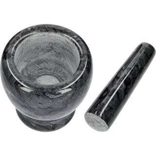 Mortaio da cucina in marmo, nero, Ø 10,5 cm – photo 6