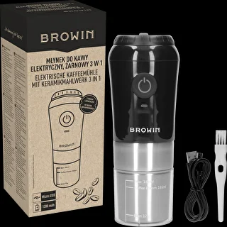 Macinacaffè – elettrico, a macine, con infusore e tazza termica – photo 12