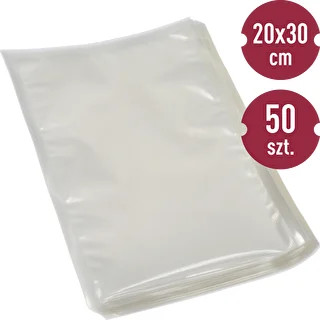 Sacchetti goffrati per macchina sottovuoto, 20x30 cm, 50 pz.