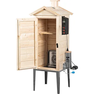 Affumicatoio da giardino in legno 200 L – dragON Wood 100E con modulo di riscaldamento elettrico e centralina di controllo – photo 2