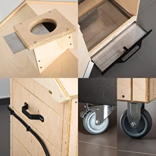 Affumicatore dragON PLYWOOD NATURE – senza telaio, modulare, con controller digitale, 320 L – photo 6