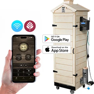 Affumicatoio dragON PLYWOOD NATURE – senza telaio, modulare, con controller Wi‑Fi, 320L