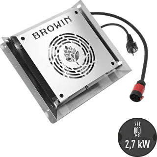 Modulo riscaldante con ventilatore, 2,7 kW - per affumicatoi da giardino