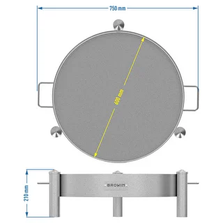 Braciere da giardino Ø 60 cm saldato – photo 10