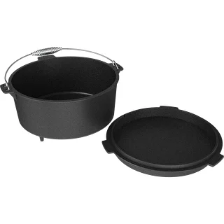 Calderone sospeso in ghisa con coperchio‑padella – photo 5
