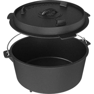 Calderone sospeso in ghisa con coperchio‑padella – photo 4