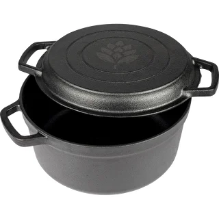 Pentola in ghisa con padella, 5 L + 1 L – photo 3