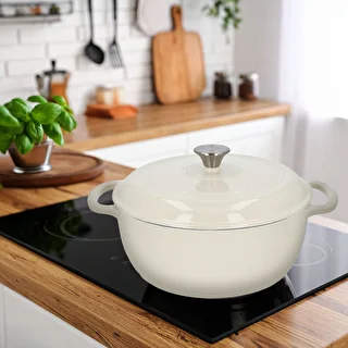 Pentola in ghisa smaltata - écru, 5,8 L – photo 9