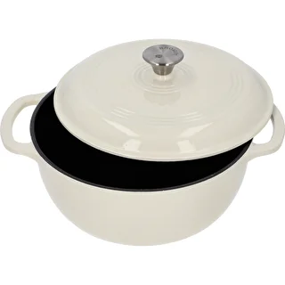 Pentola in ghisa smaltata - écru, 5,8 L – photo 2