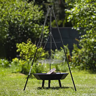 Treppiede da falò con griglia, 150 cm – photo 6