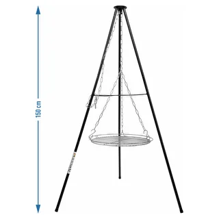 Treppiede da falò con griglia, 150 cm – photo 5