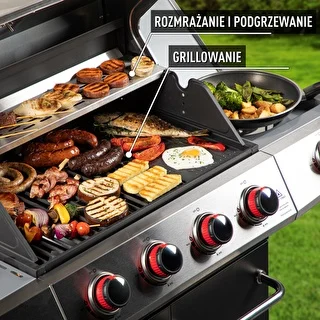 Barbecue a gas dragON BBQ101, 11,7 kW, nero e argento – photo 6
