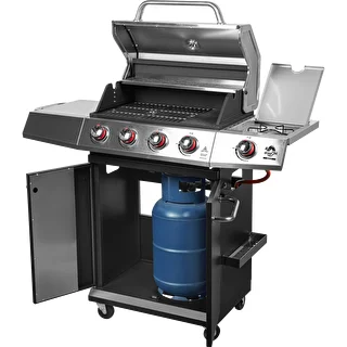 Barbecue a gas dragON BBQ101, 11,7 kW, nero e argento – photo 2