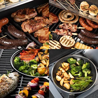 Barbecue a gas dragON BBQ201, 18,8 kW, argento – photo 11