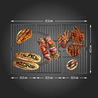Barbecue a gas dragON BBQ201, 18,8 kW, argento – photo 9