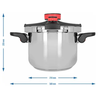 Pentola a pressione in acciaio inox, 6 L – photo 10
