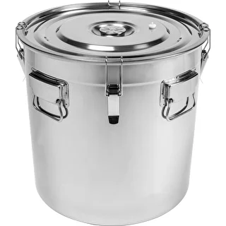 Contenitore in acciaio inox 60 L con coperchio – photo 2