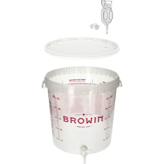 Contenitore di fermentazione 30 L con stampa, rubinetto e 3 gorgogliatori – photo 4