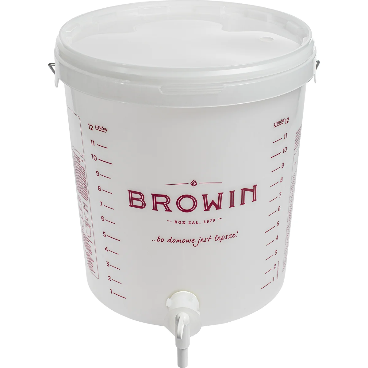 Fermentatore da 15 L con coperchio e rubinetto