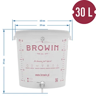 Fermentatore 30 L con coperchio e rubinetto – photo 9