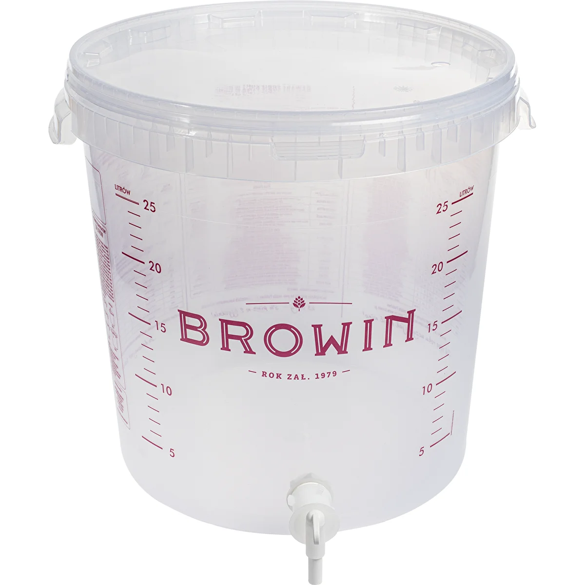 Fermentatore 30 L con coperchio e rubinetto