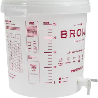 Fermentatore 30 L, bianco con stampa, con rubinetto e 2 gorgogliatori - j.EN – photo 4