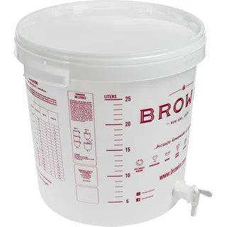 Fermentatore 30 L, bianco con stampa, con rubinetto e 2 gorgogliatori - j.EN – photo 3