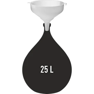 Imbuto in plastica bianco Ø 25 cm – photo 2