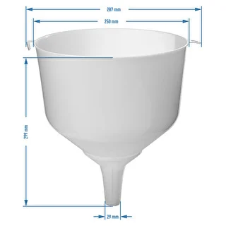 Imbuto in plastica Ø 25 mm per damigiane, bordo alto – photo 4