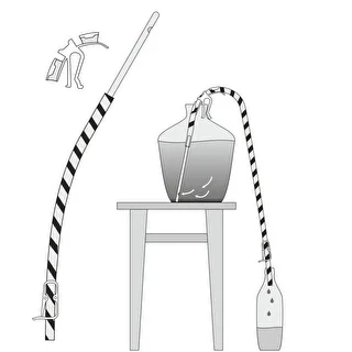 Set per travaso del vino con impugnatura e morsetto – photo 10