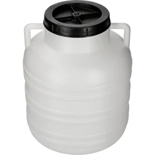 Barile per fermentazione 20 L - bianco, con manici